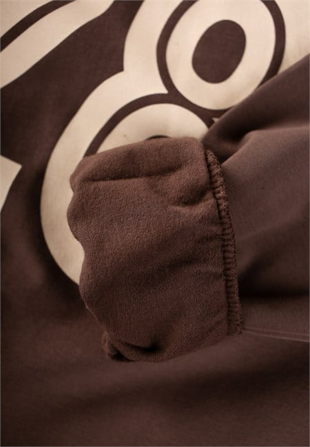 Şardonlu Karyoka Detaylı Baskılı Sweatshirt Takım 2-10 Yaş Kahverengiİ