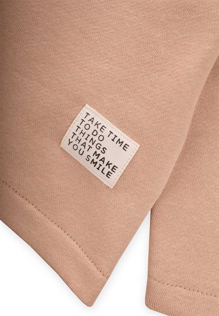 Kapşonlu Sweatshirt Takım 1-8 Yaş Bej,Vizon