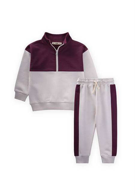 Sweatshirt Takım 2-10 Yaş Bordo