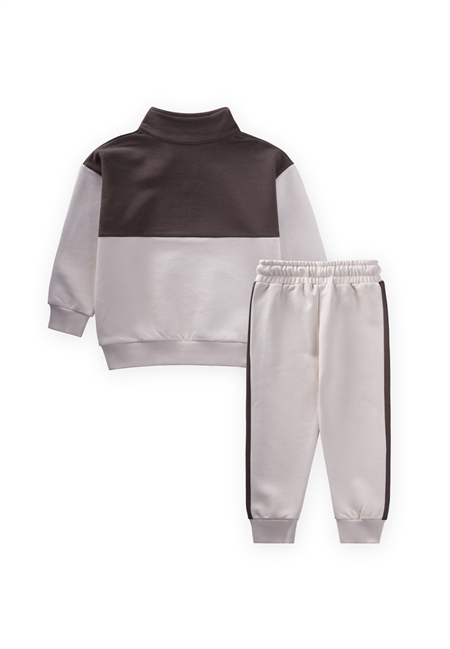 Sweatshirt Takım 2-10 Yaş Kahverengi