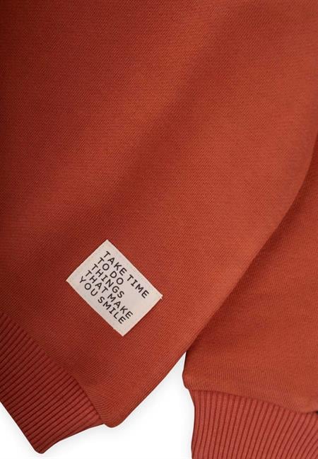 Garnili Sweatshirt Takım 2-8 Yaş Kiremit