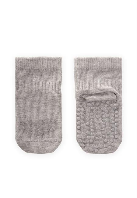 Emekleme Ve Kaymaz Çorap Gri Melanj