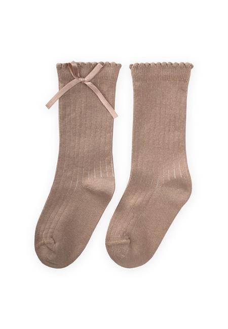 Çocuk Diz Altı Kız Çorap 2-9 Yaş VİZON