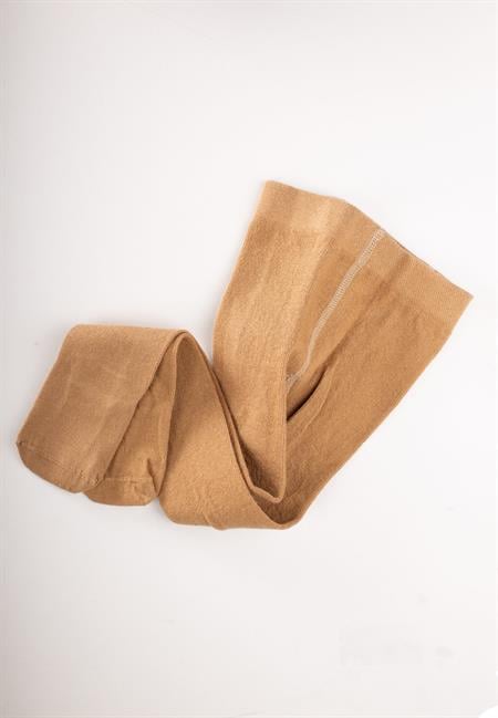 Çocuk Düz Külotlu Çorap 1-13 Yaş Açık Kahve