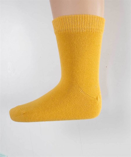 Çocuk Çorabı 2-9 Yaş hardal sarı