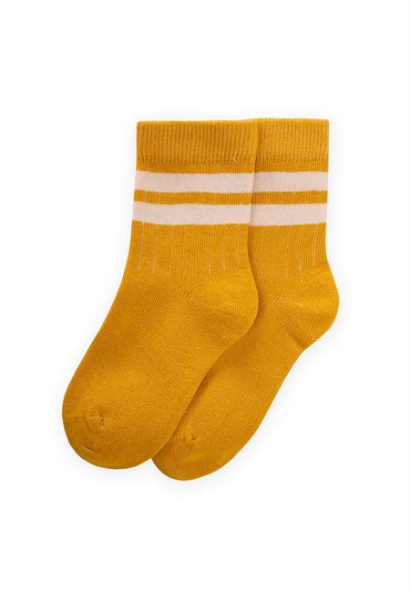Ham Çizgili Soket 3-8 Yaş Hardal Sarı