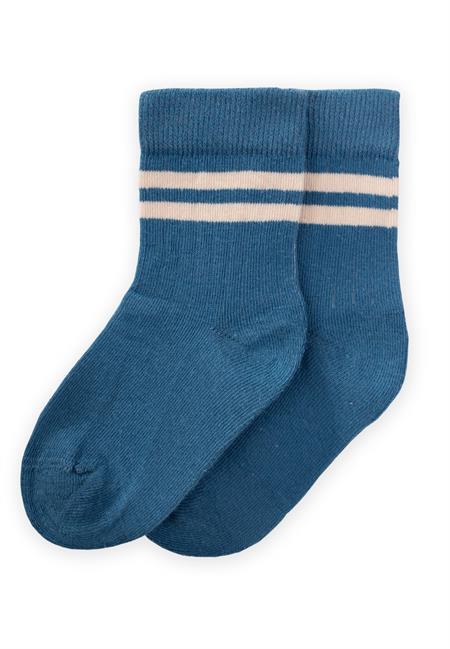 Ham Çizgili Soket 3-8 Yaş İndigo Mavi