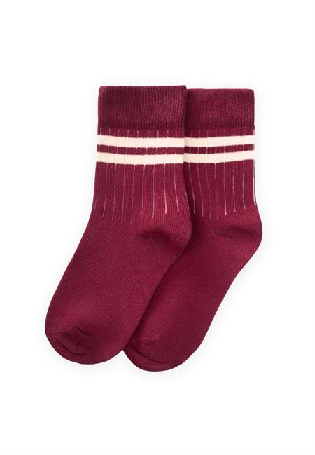 Ham Çizgili Soket 3-8 Yaş BORDO