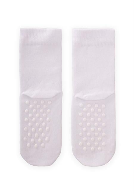 Tabanı ABS li Bambu Çocuk Çorabı BEYAZ
