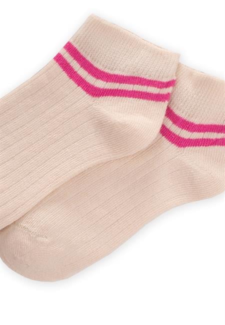 Zemin Ham  Bilekleri Çizgili Çocuk Patik 5-12 Yaş FUŞYA