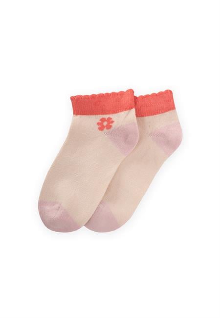 Topuk Burnu Renkli Çocuk Patik Çorabı 5-12 Yaş PUDRA-YAVRUAĞZI