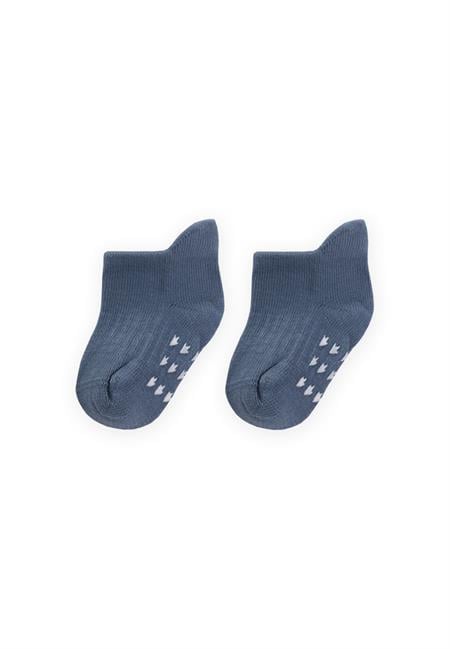 ABS Baskılı Bebe Patik Çorabı 0-4 Yaş İNDİGO MAVİ