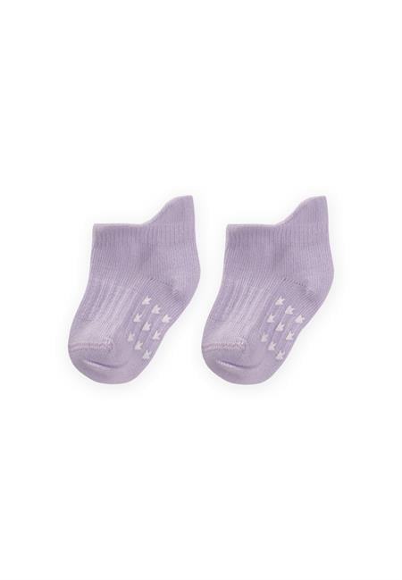 ABS Baskılı Bebe Patik Çorabı 0-4 Yaş LİLA
