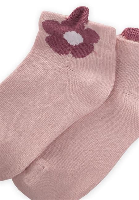 Üç Boyutlu Çocuk Patik Çorabı 5-12 Yaş Pudra