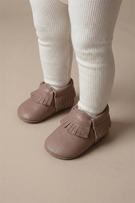 Deri Bebek Ayakkabı 17-21 Numara Bakır