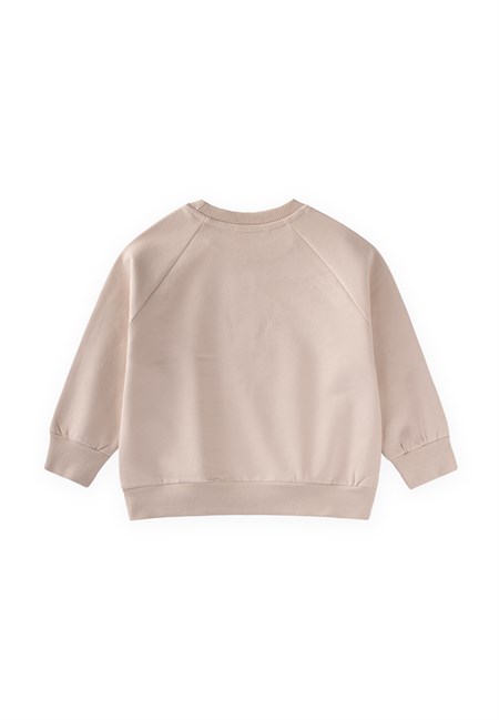 Ağaç Baskılı Sweatshirt 1-7 Yaş Kum