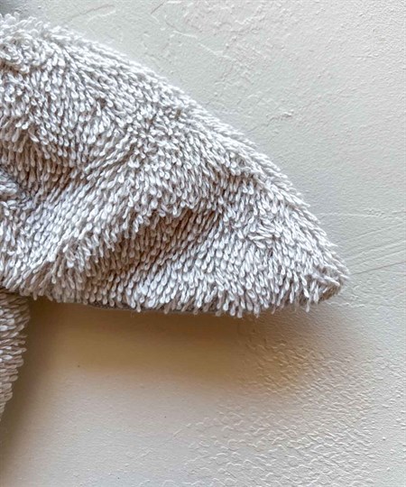 Ahşap Müslin Bebek Diş Kaşıyıcı Gri