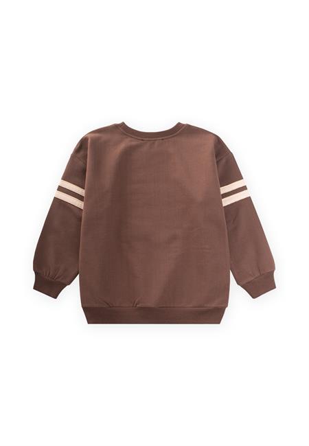 Aplikeli Sweatshirt 3-9 Yaş Koyu Kahve