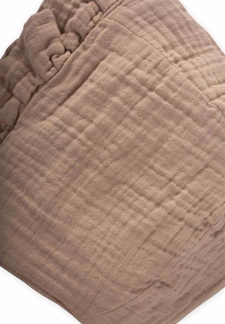 Bağlamalı Fırfırlı Müslim Bebek Şapka 0-2 yaş Vizon