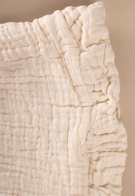 Bağlamalı Fırfırlı Müslim Bebek Şapka 0-2 yaş KUM