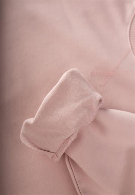 Basic Karyoka Detaylı Sweatshirt Takım 3-8 Yaş Pudra Pembe