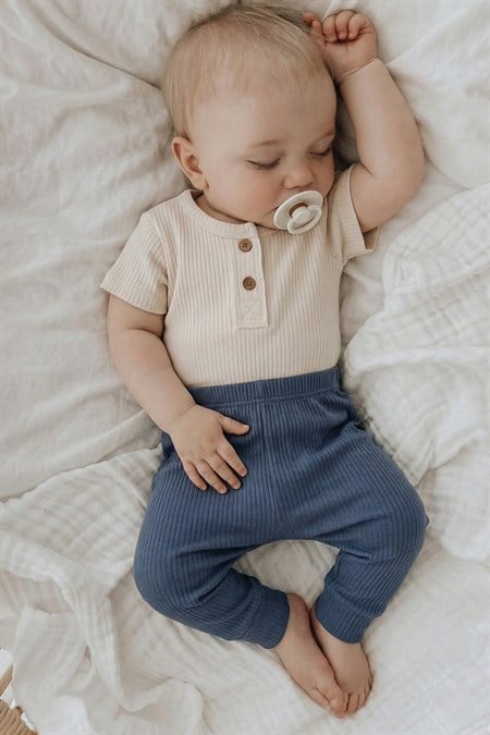 Basic Zıbın Takım 0-3 Yaş Açık Bej Lacivert