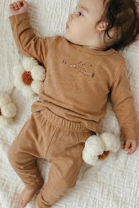 Baskılı Mevsimlik T-Shırt 0-4 Yaş CAMEL