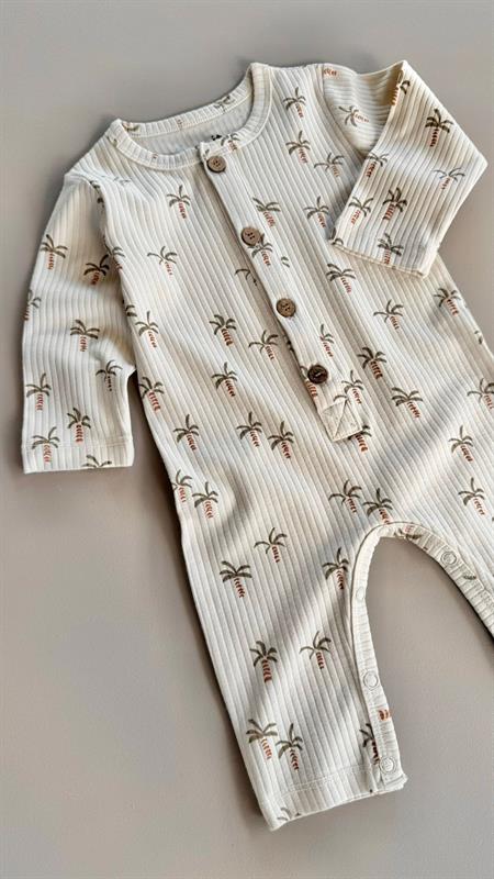 Baskılı Tulum 0-3 Yaş PALMİYE DESEN