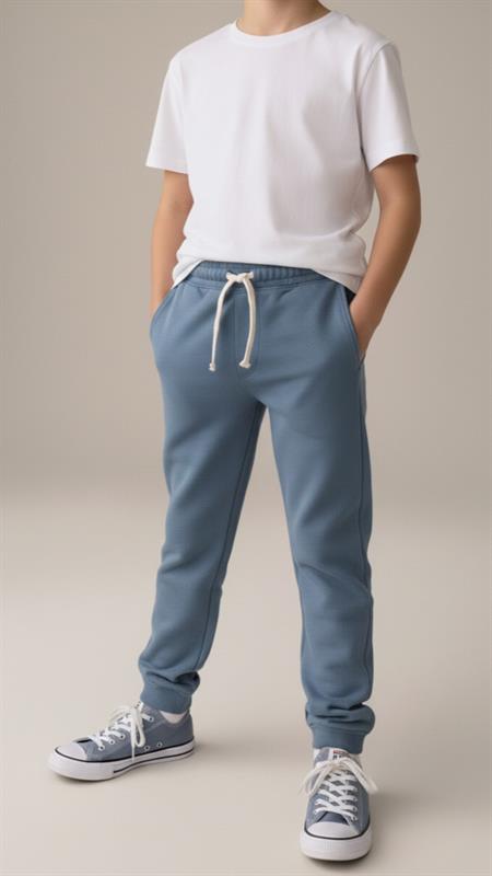 Cepli Eşofman 4-12 Yaş İndigo Mavi