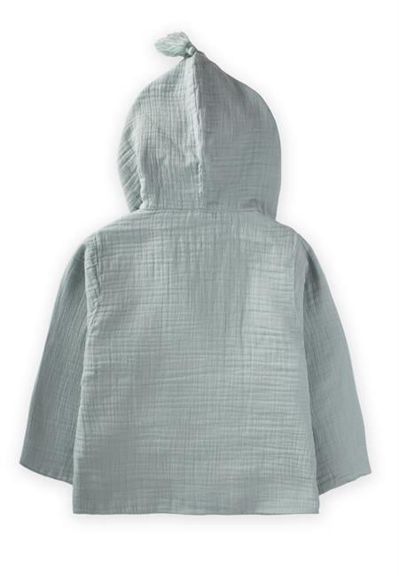 Çift Kat Müslin Çocuk Bornoz 2-9 Yaş MİNT YEŞİLİ