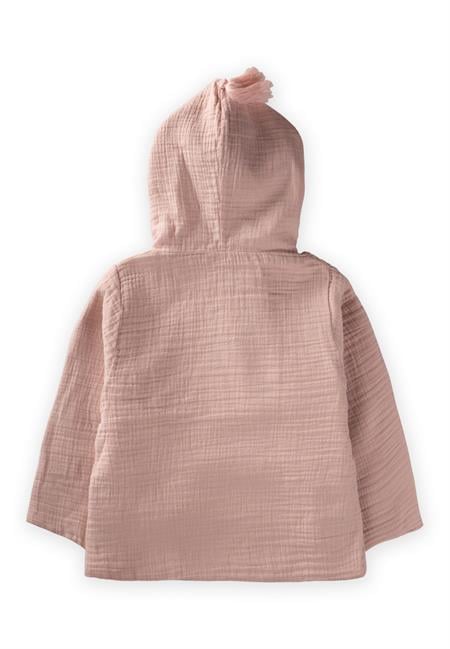 Çift Kat Müslin Çocuk Bornoz 2-9 Yaş PUDRA PEMBE