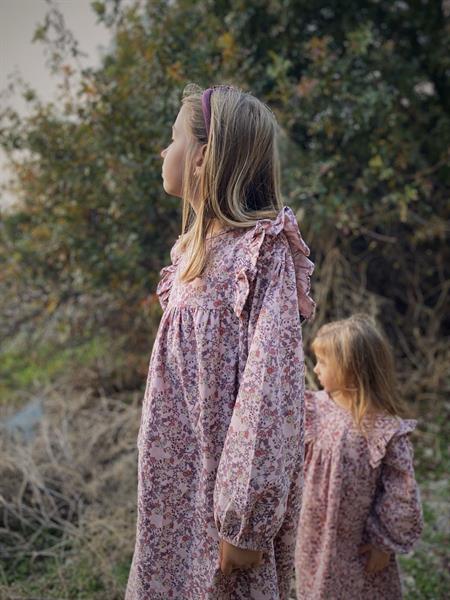 Elbise 8-12 Yaş Pudra Pembe