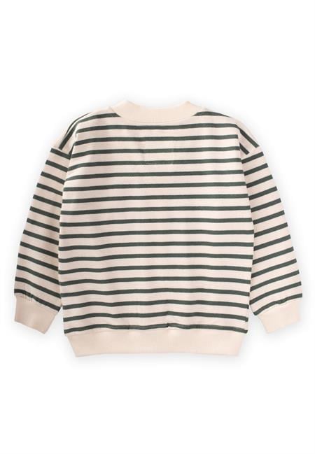 Çizgili Hırka 2-10 Yaş Haki Yeşil