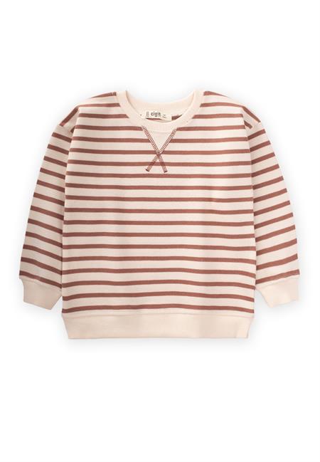 Çizgili Triko Kazak 2-10 Yaş Kahve