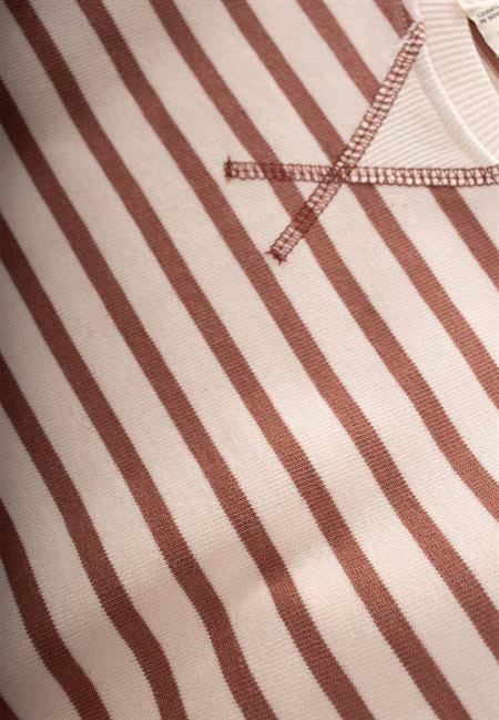 Çizgili Triko Kazak 2-10 Yaş Kahve