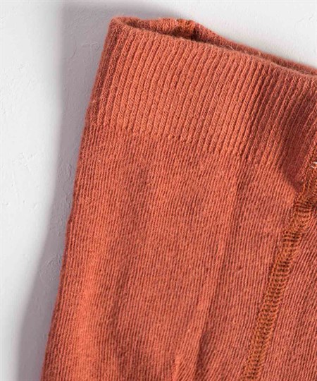 Çocuk Düz Külotlu Çorap 1-9 Yaş KİREMİT