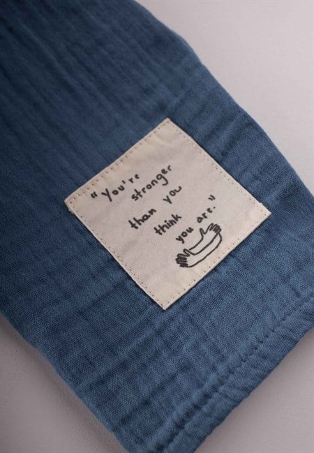 Çocuk Fular 25X140 Cm İndigo Mavi