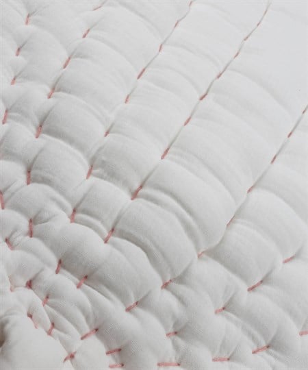 Müslin Yaprak Bebek Oyun Minderi 105X80 (Yıkanmıştır) Ekru