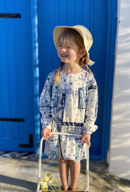 Desenli Elbise 2-6 Yaş ŞAL DESEN