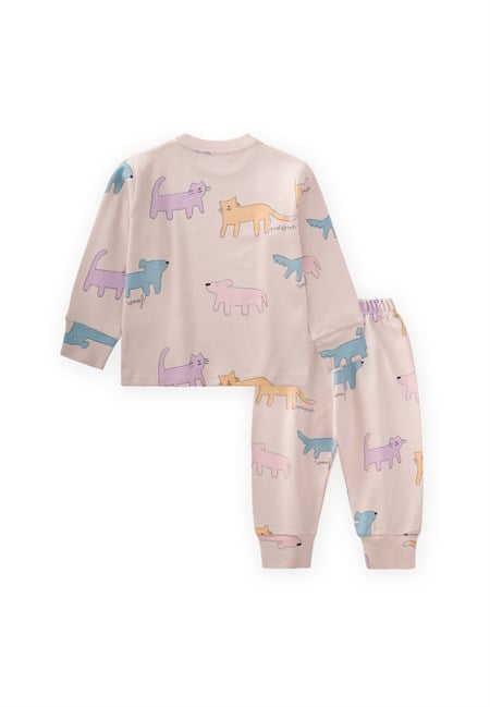 Desenli Mevsimlik Pijama Takım 1-7 Yaş Sand