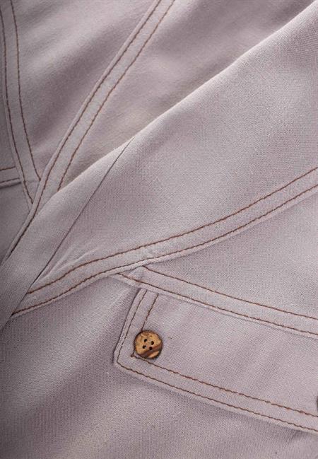 Dizi Kapaklı Keten Pantolon 2-7 Yaş A gri