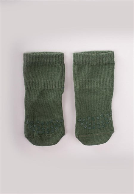 Emekleme Ve Kaymaz Çorap 6-24 Ay Haki Yeşili