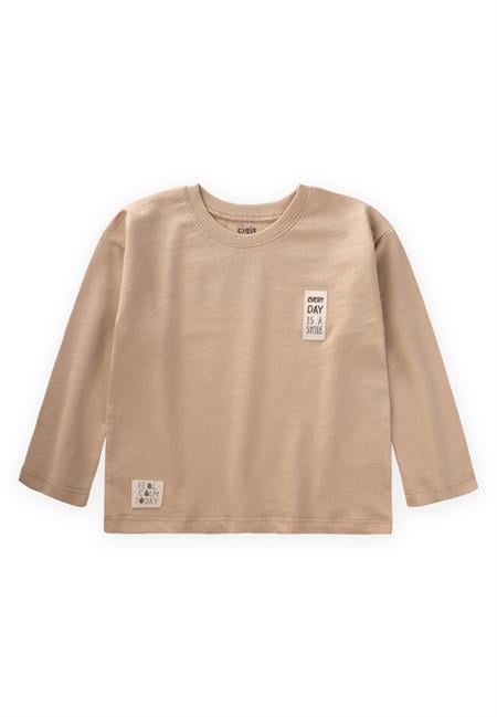 Etiket Detaylı Mevsimlik T-Shırt 2-10 Yaş Kavun