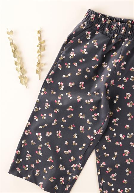 Desenli Dokuma Pantolon 2-8 Yaş ANTRASİT