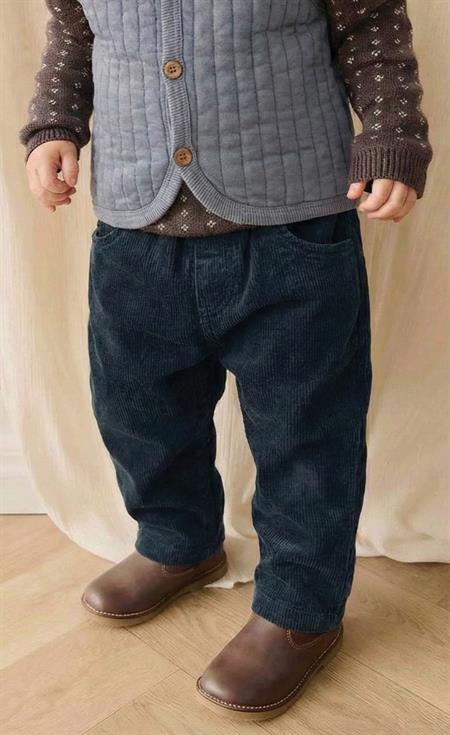 Fitilli Kadife Pantolon 1-8 Yaş LACİVERT