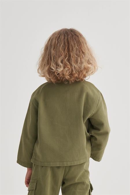 Gabardin Ceket 2-7 Yaş Olive