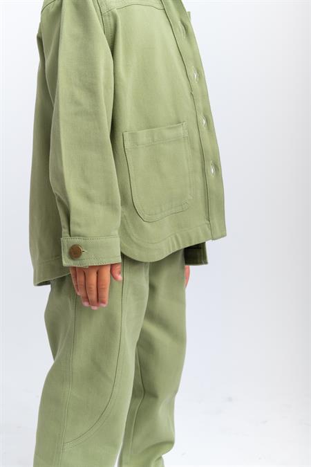 Gabardin Ceket 2-7 Yaş Olive