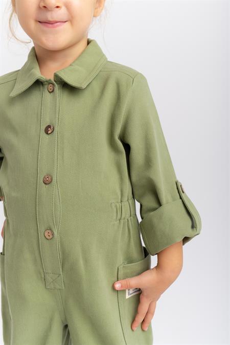 Gabardin Tulum 2-7 Yaş Olive