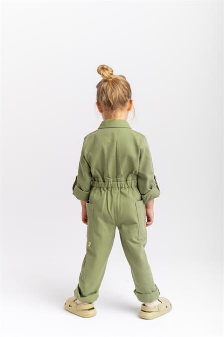 Gabardin Tulum 2-7 Yaş Olive