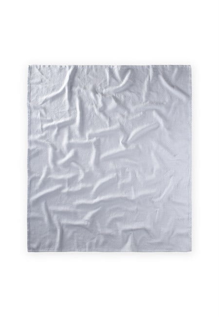 Hasır Desen Bebek Pamuk Battaniye (Yıkanmıştır) 93X100 cm +/- 3 cm Mavi